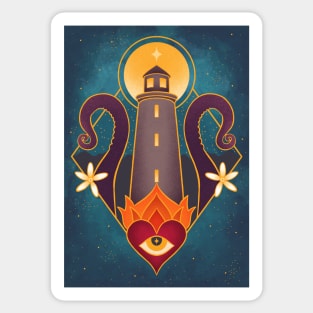 Lighthouse&Kraken Sticker